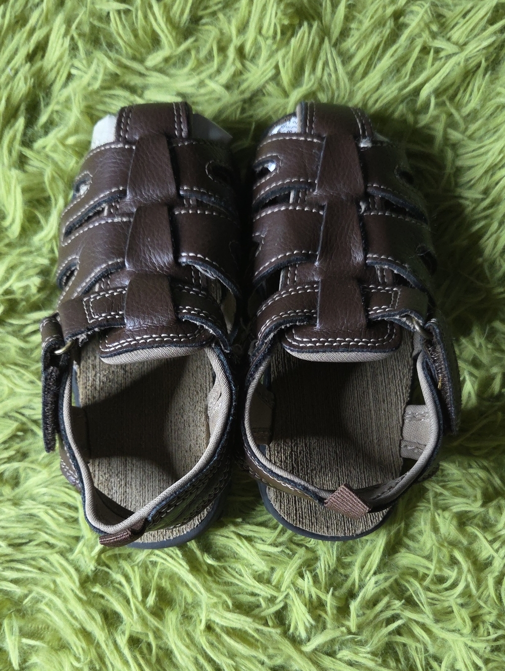 wonder nation Brown Closed-Toe Kids Sandals